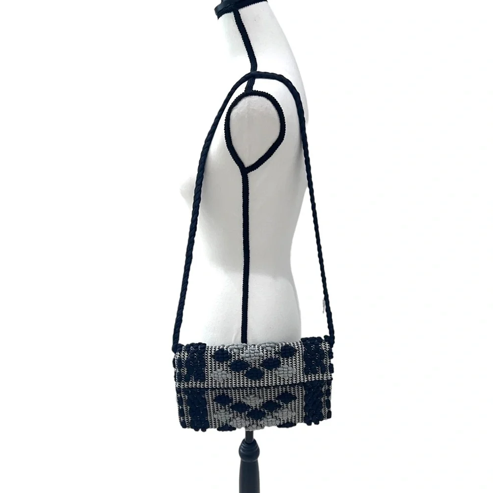 Antonello Tedde Woven Handbag Black Grey